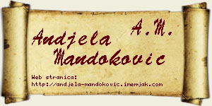 Anđela Mandoković vizit kartica